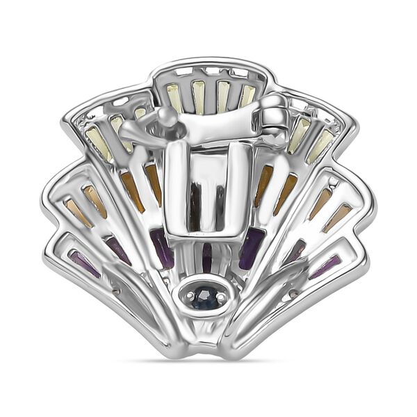 GP Shell Trionfo Kollektion - AA Multi-Edelstein, Zirkon und blauer Saphir Ring/ Anhänger  - 1,41 ct. image number 13