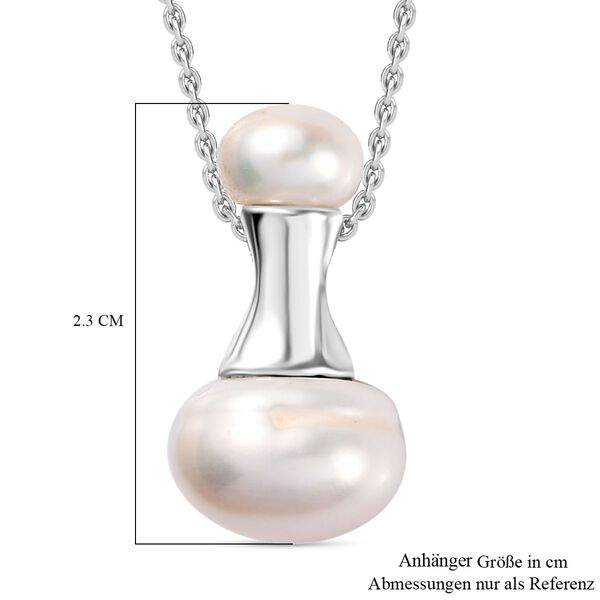 Süßwasserperlen Anhänger mit 50cm Kette - 11 ct. image number 6
