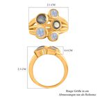 Regenbogen Mondstein und Labradorit-Ring - 2 ct. image number 6