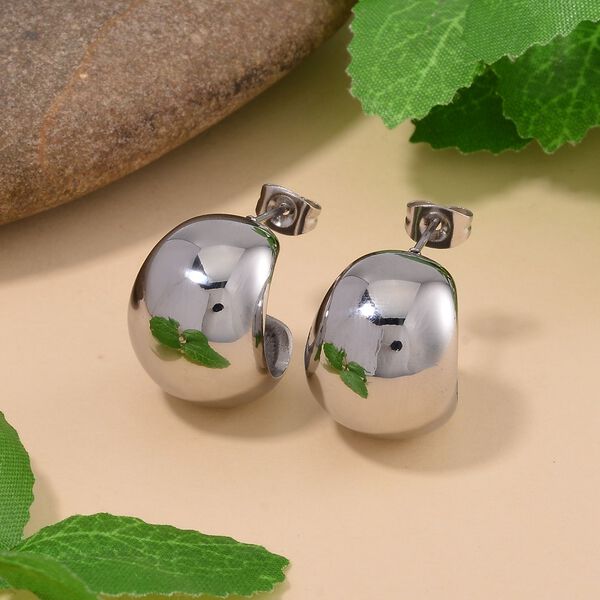 Reiner Edelstahl Ohrringe image number 2