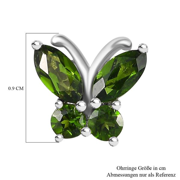 Natürlicher Chromdiopsid Schmuckset 925 Silber rhodiniert ca. 1,68 ct. image number 10