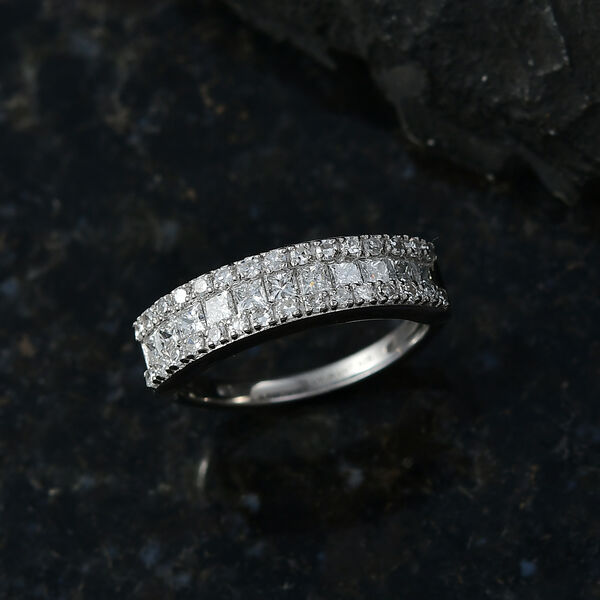 LUXURIANT VS-EF Labor Diamant Half Eternity Ring - 1 ct. image number 2