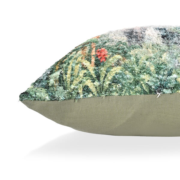 poly cortton woven digital tree printed rubbed cushion cover Size-45x45 cms Color- Multi image number 5