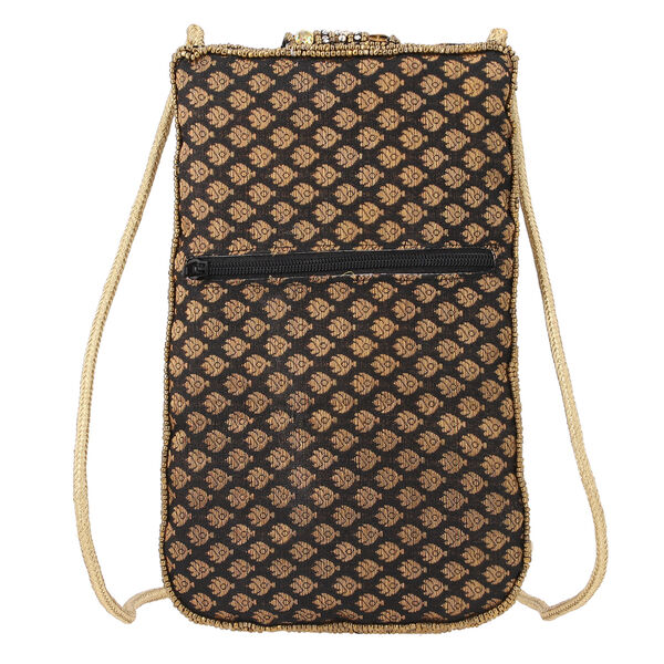 Handgefertigte Handtasche, Schwarz image number 4