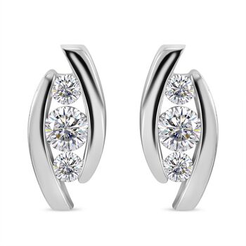Wei&szlig;e Zirkonia-Ohrringe - 2,23 ct.