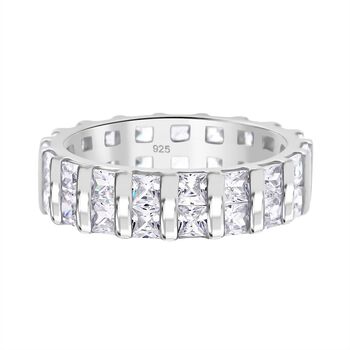 LUSTRO STELLA wei&szlig;er Zirkonia Eternity Ring