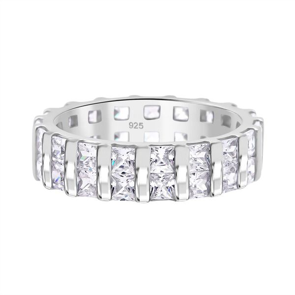 LUSTRO STELLA wei&szlig;er Zirkonia Eternity Ring