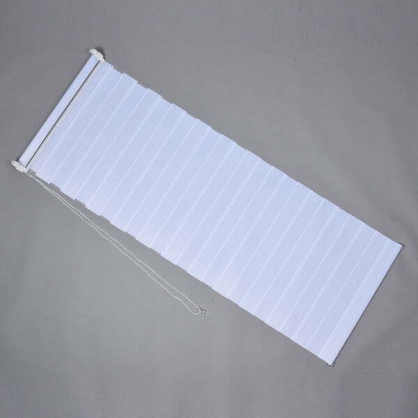 Klemm-Fensterrollo 2-lagig, Wei&szlig; image number 1