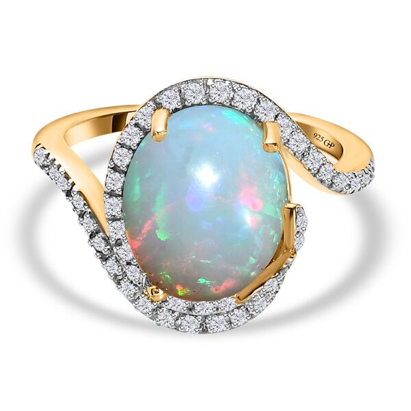 GP Trionfo Kollektion - AA nat&uuml;rlicher, &auml;thiopischer Welo Opal und Multi-Edelstein-Ring - 3,63 ct.