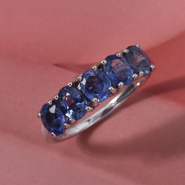 D'Joy AAA Ceylon-Saphir Ring 925 Silber rhodiniert (Gr&ouml;&szlig;e 18.00) ca. 2,31 ct image number 1