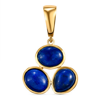 Lapislazuli-Anh&auml;nger, 925 Silber vergoldet ca. 6,93 ct