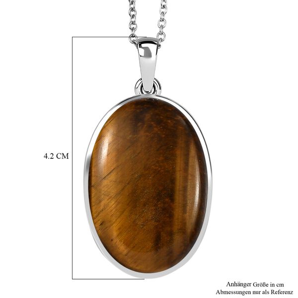 EverTrue Tigerauge Anhänger mit 50cm Kette - 29 ct. image number 6