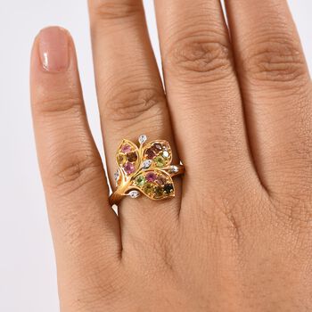 Multi-Turmalin und Zirkon Ring - 1,19 ct.