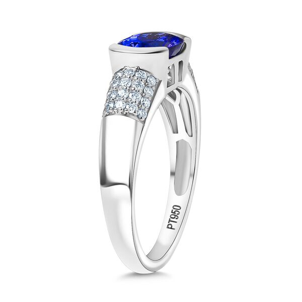 RHAPSODY AAAA Tansanit und VS Diamant Ring in 950 Platin - 2,53 ct. image number 4