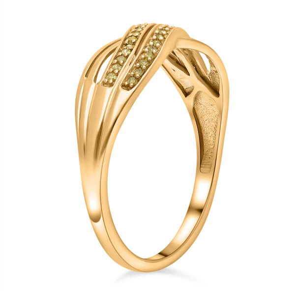 Gelber Diamant-Ring - 0,20 ct. image number 4