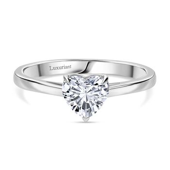 LUXURIANT SGL zertifizierter VS-EF Labor Herz Diamant Ring in 950 Platin - 1 ct.