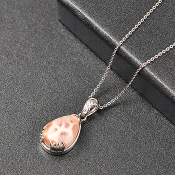 D&rsquo;Joy AA Natrolith Anh&auml;nger mit 50cm Kette - 5,81 ct.