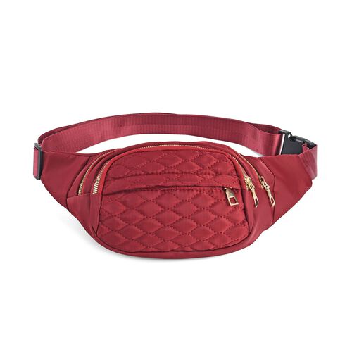 Bauchtasche mit RDIF-Schutz, burgunder image number 0
