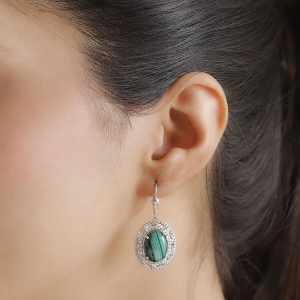 Malachit Ohrringe - 17,58 ct. image number 3