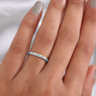 Diamant Band Ring 925 Silber Platin-Überzug image number 2