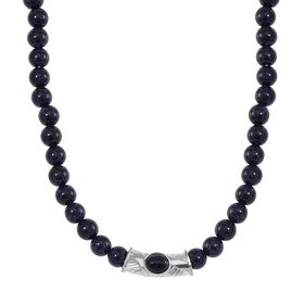 Blaue Sandstein-Halskette, 45 cm - 330 ct.