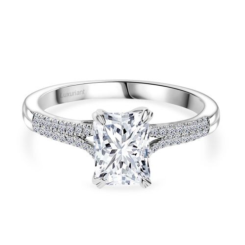 LUXURIANT IGI zertifizierter VS-EF Labor Diamant Ring in 950 Platin - 2 ct. image number 0