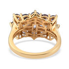 AA Tansanit Ring 925 Silber Gelbgold Vermeil  ca. 2,37 ct image number 5