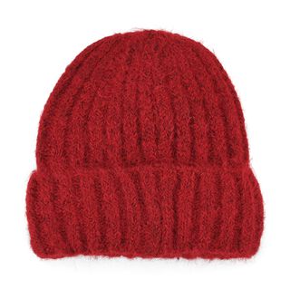 Rippstrick-Mütze mit Teddyfutter, Einheitsgröße, Weinrot Rippstrick-Mütze mit Teddyfutter, Einheitsgröße, Weinrot