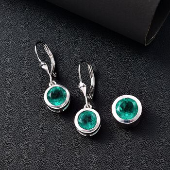 Smaragd Triplett-Quarz Schmuckset - 5,93 ct.