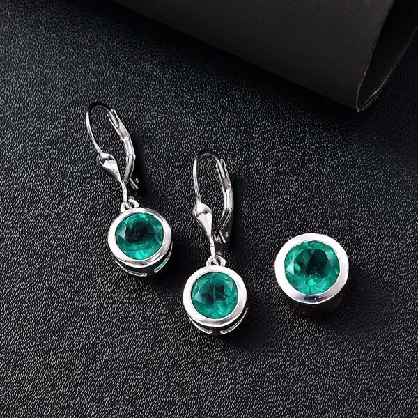 Smaragd Triplett-Quarz Schmuckset - 5,93 ct. image number 2