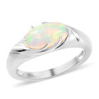 Natürlicher Äthiopischer Opal Ring 925 Silber platiniert  ca. 0,91 ct image number 3