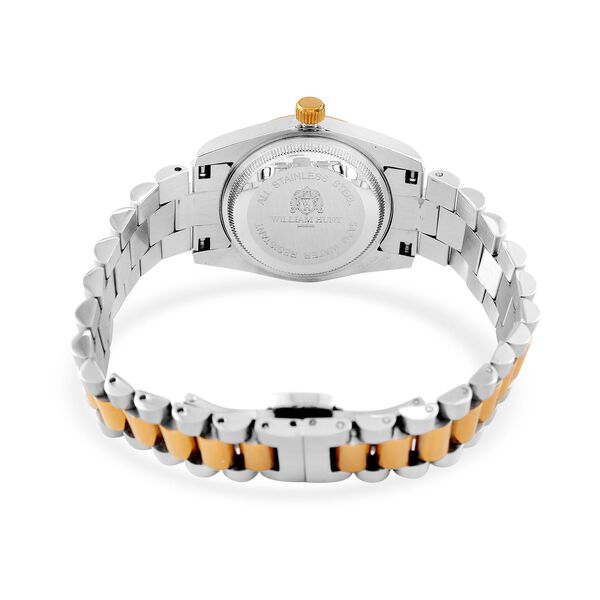 Moissanit Uhren 20 cm Reiner Edelstahl Bicolor image number 7