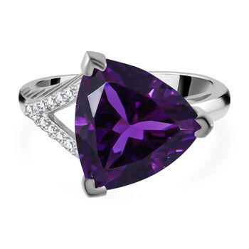 Lusaka Amethyst und Zirkon Ring - 5,49 ct.