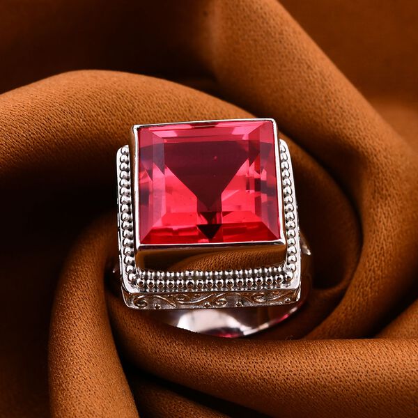 Royal Bali Kollektion - Padparadscha Triplett Quarz Ring - 19,33 ct. image number 1
