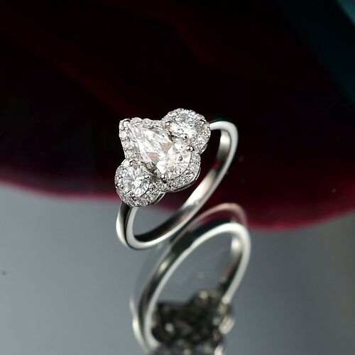LUXURIANT DIAMOND - Lab Grown Diamant VS Ring 950 Platin (Größe 18.00) ca. 2.00 ct image number 1