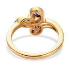 Tansanit Ring 925 Silber vergoldet (Größe 16.00) ca. 0,51 ct image number 5