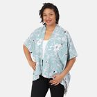 Muster Kimono, Einheitsgröße Hellgrün