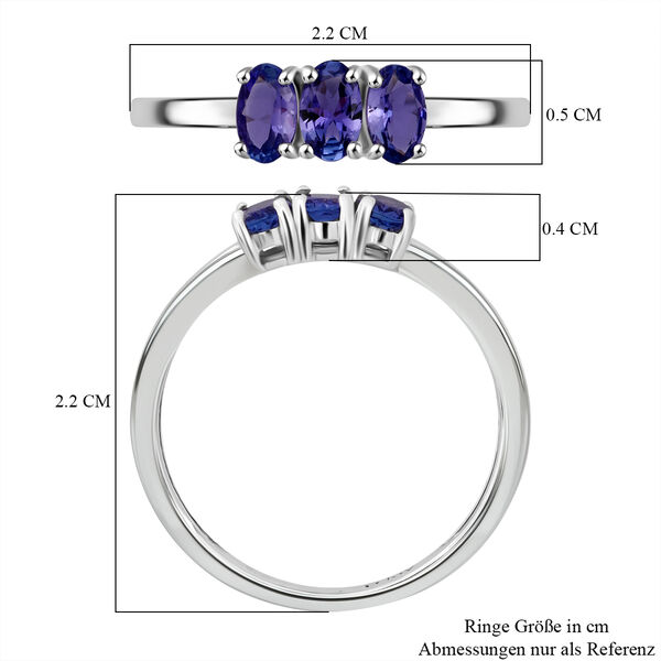 D'Joy AA Tansanit Ring, 925 Silber rhodiniert - 0,71 ct. image number 6