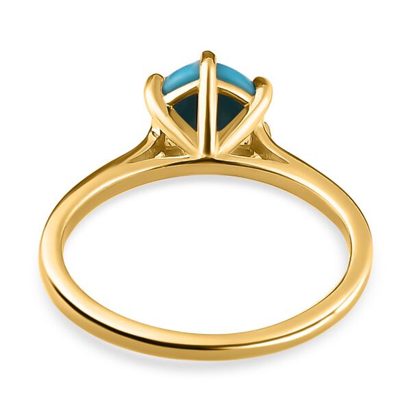 Amerikanischer, natürlicher Sleeping Beauty Türkis-Ring - 1,15 ct. image number 6