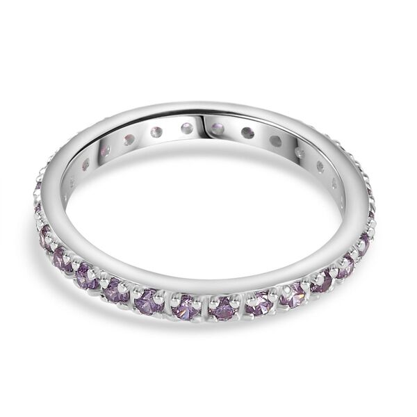 LUSTRO STELLA - Amethyst Zirkonia Ring 925 Silber image number 6