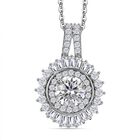 Moissanit Schmuckset 925 Silber rhodiniert ca. 1,96 ct.