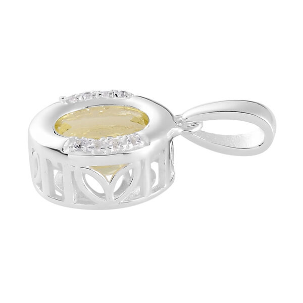 Ouro Verde-Quarz und Zirkon-Anh&auml;nger - 1,97 ct. image number 4