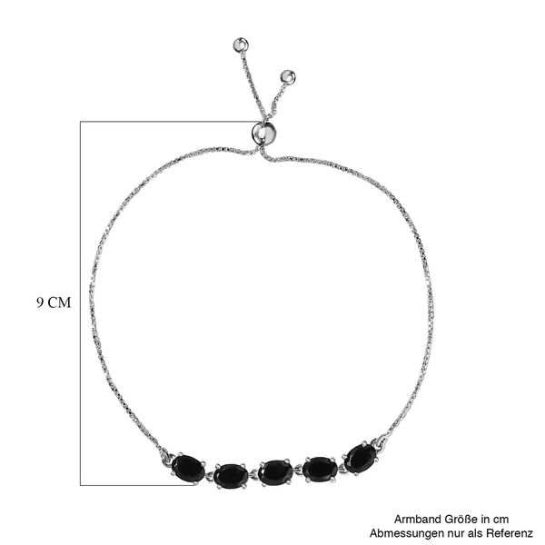 Silberner Shungit Armband ca. 24 cm 925 Silber ca. 2.44 ct image number 5