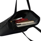 Assots London AGNES 100% echtes Leder Kroko-geprägte Handtasche mit Reißverschluss, Größe: 42x28x10 cm, Schwarz image number 5