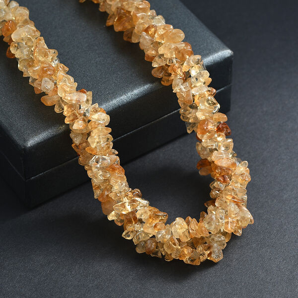 Citrin Halskette, 50 cm - 370 ct. image number 1