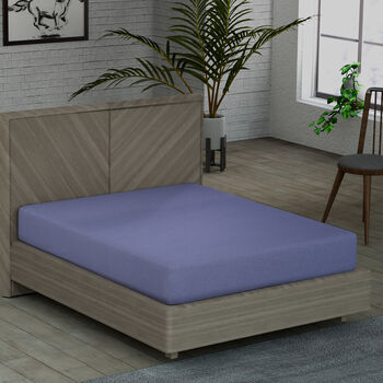 SERENITY NIGHT: Spannbettlaken aus 100% Bambus, 150x200+30 cm, Silber