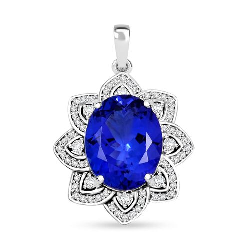RHAPSODY AAAA Tansanit und VS Diamant Anhänger in 950 Platin - 6,15 ct. image number 0