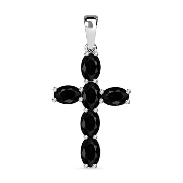 Schwarzer Spinell-Anh&auml;nger - 3,84 ct.