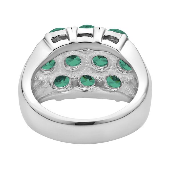 Grüner Zirkonia Ring, 316L Edelstahl (Größe 16.00) ca. 2.00 ct image number 6