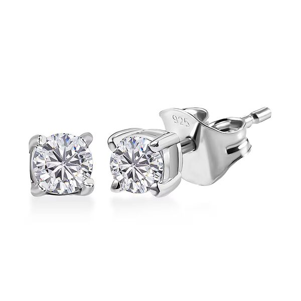 LUXURIANT DIAMOND - Lab Grown Diamant SI-G Ohrringe 925 Silber Rhodiniert ca. 0,25 ct.